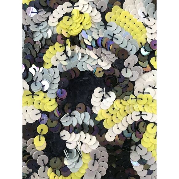 French Connection Multicolor Sequin A-Line Mini Skirt Lined FLAW - Picture 2 of 10